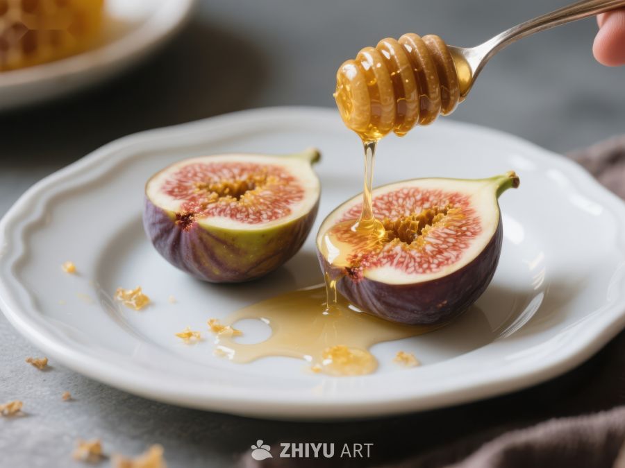蜂蜜浇灌无花果的甜美瞬间 174