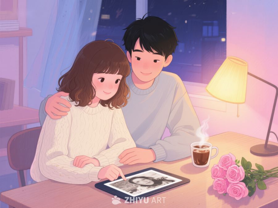 温馨夜晚，共赏照片 876