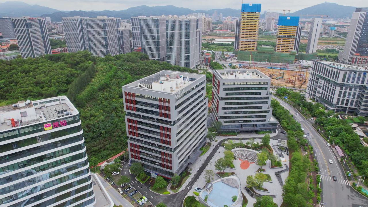 航拍厦门百通科技园