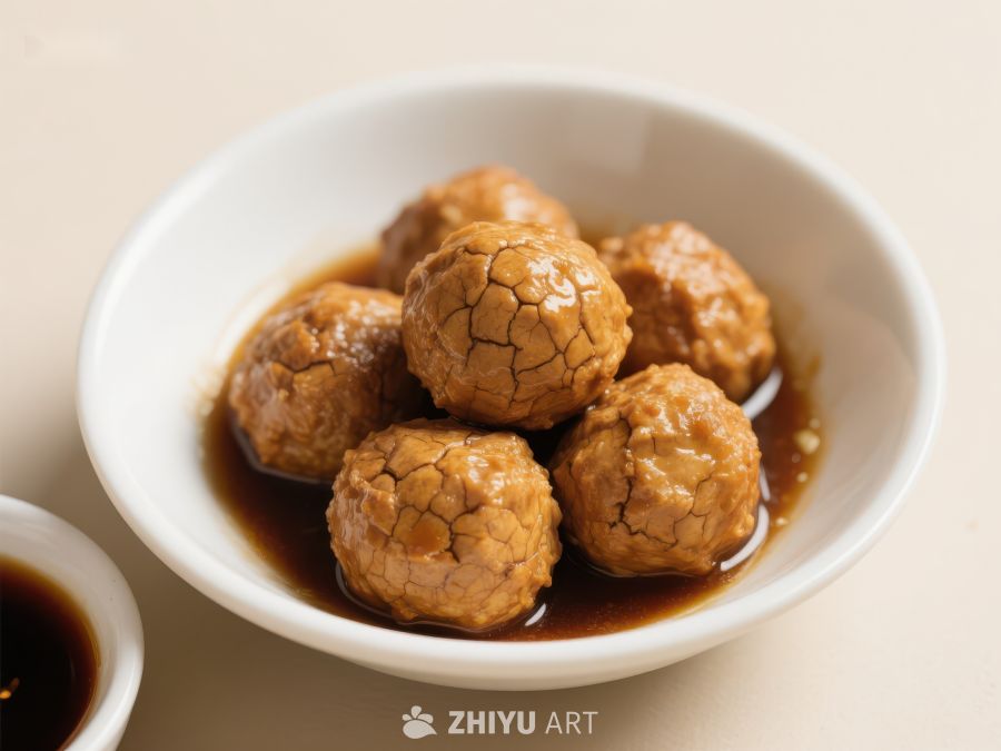 酱汁肉丸，色泽诱人 302