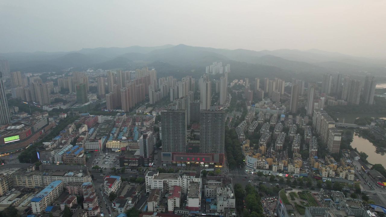 安徽滁州城市建设航拍 
