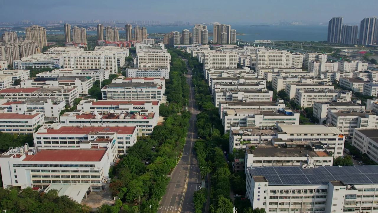 航拍厦门同安工业园区