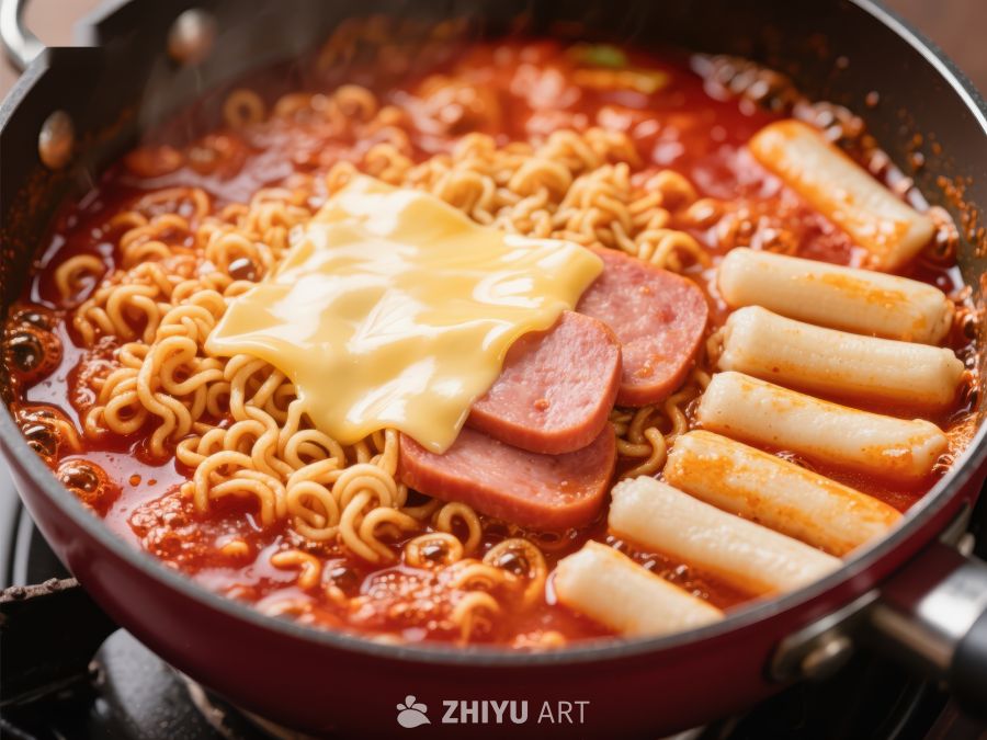 韩式炒年糕与泡面的美味结合 143