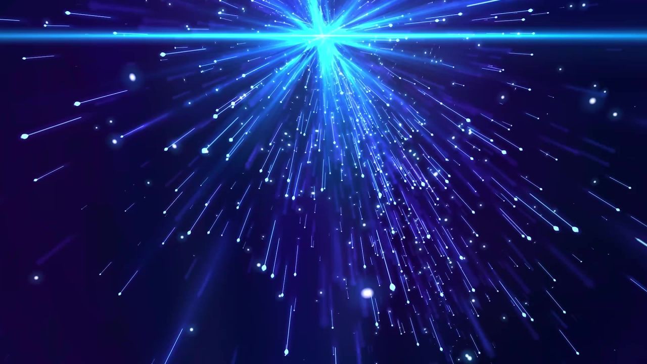 大气震撼唯美粒子片头片尾舞台背景视频 34
