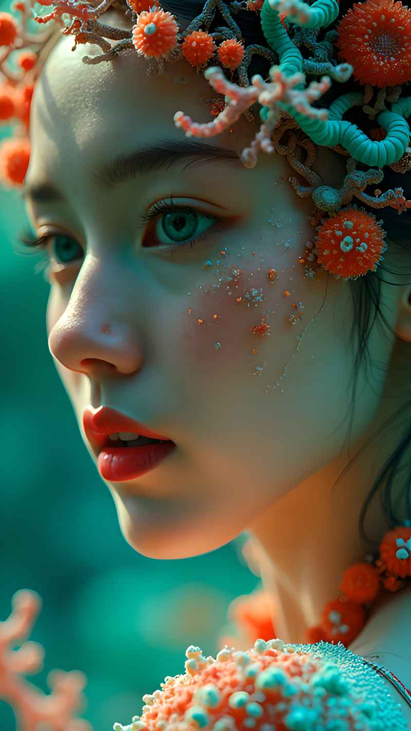 森林系好看拍摄特色美女 87