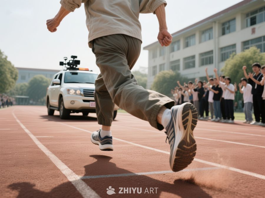 运动员在跑道上冲刺 899