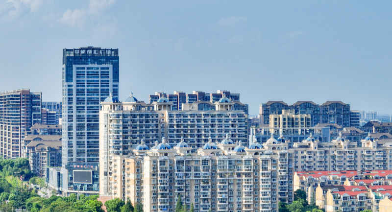 航拍昆山城市风光建筑大景 83