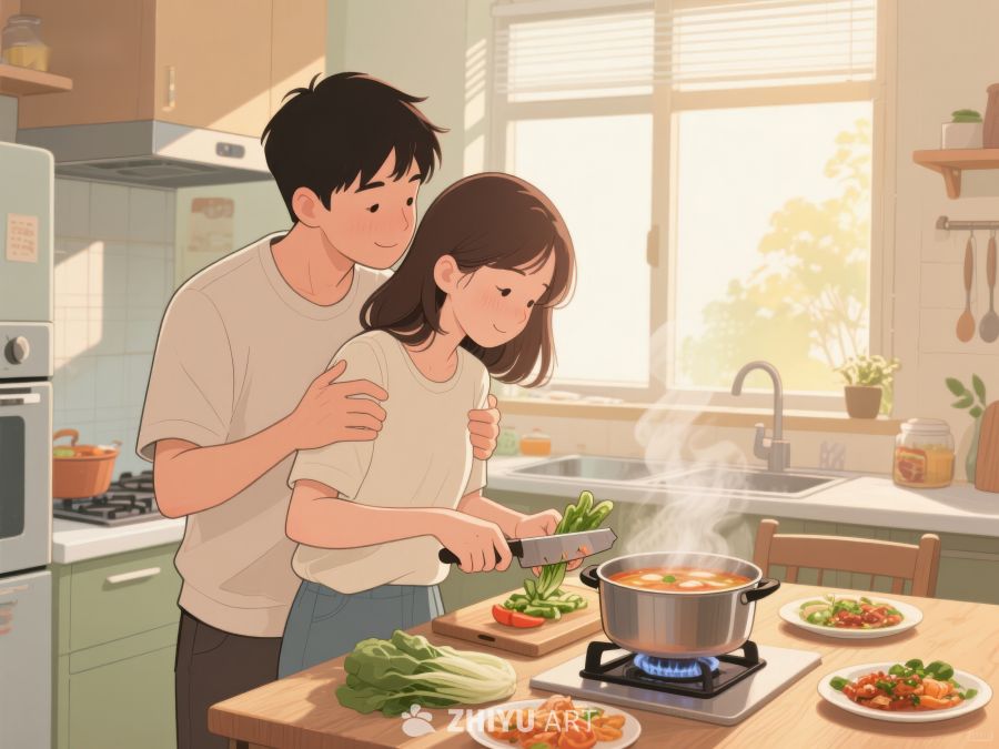 温馨厨房，共度烹饪时光 670