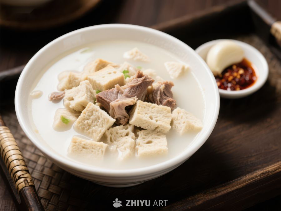 豆腐牛肉汤，清淡美味 200