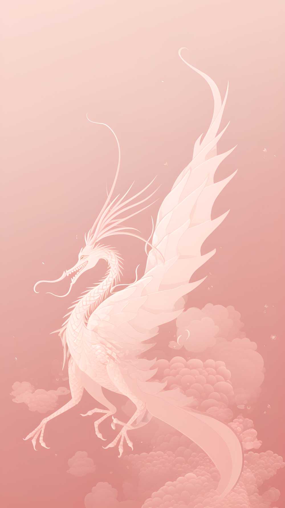 唯美粉色龙