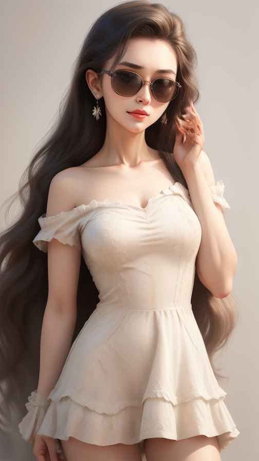吊带高级美女