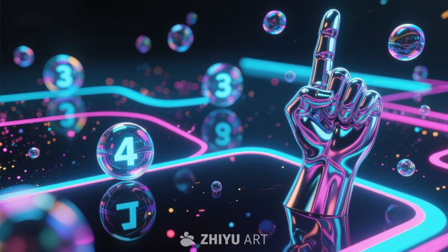 数字与手势的未来科技场景 537
