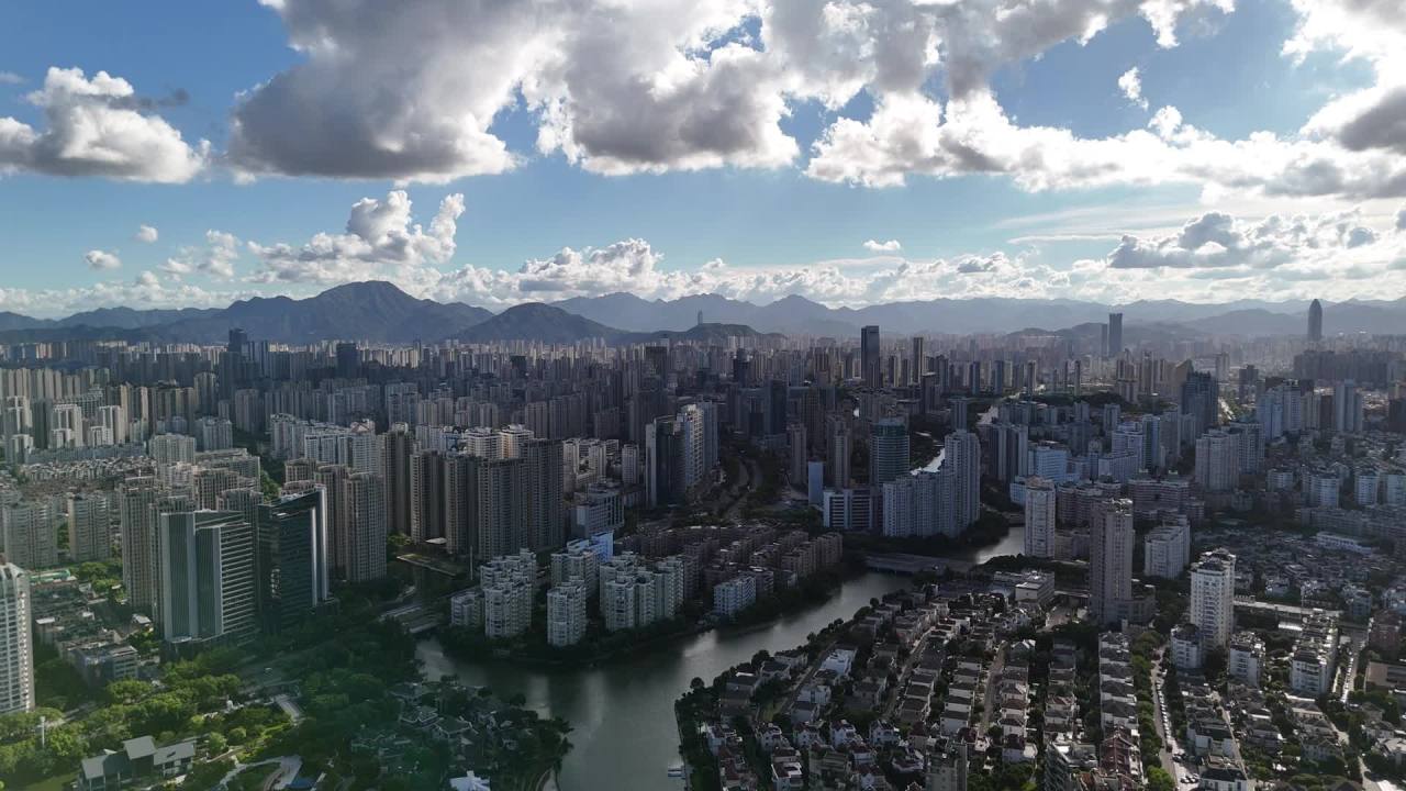 现代都市的壮丽景色
