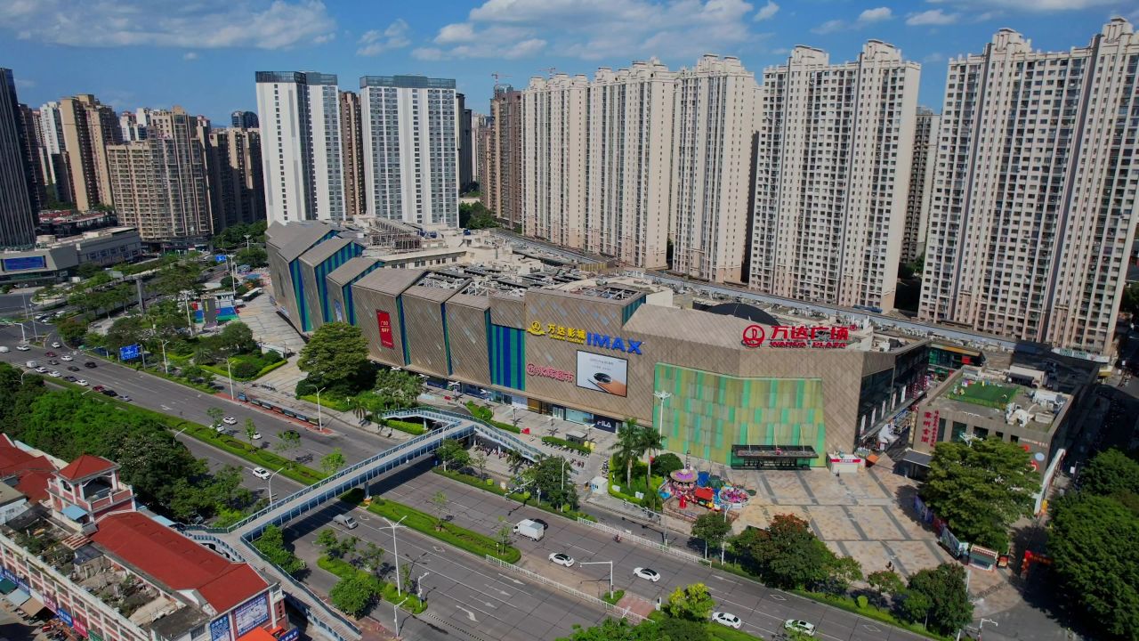 航拍漳州万达广场景观