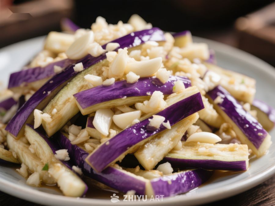 蒜香茄子条，美味家常菜 1449