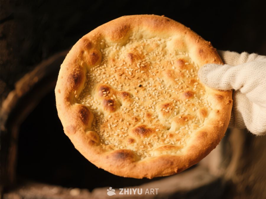新鲜出炉的芝麻面包 1291