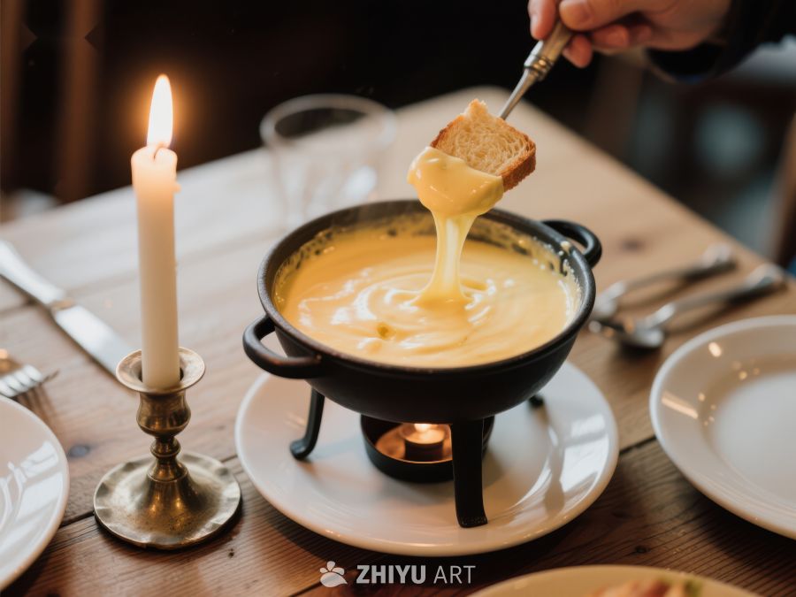 奶酪火锅，面包蘸食 391
