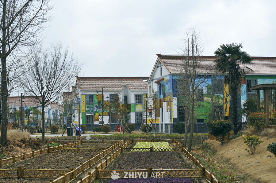 乡村壁画的宁静时光