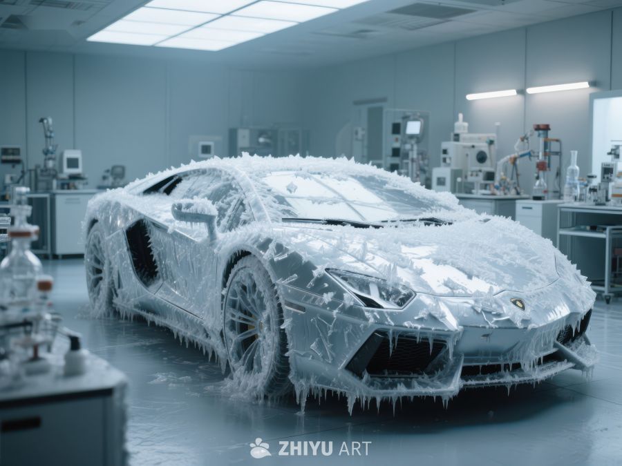 实验室中的未来概念车模型 265