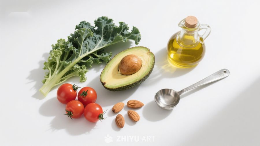 新鲜蔬果与健康食材组合