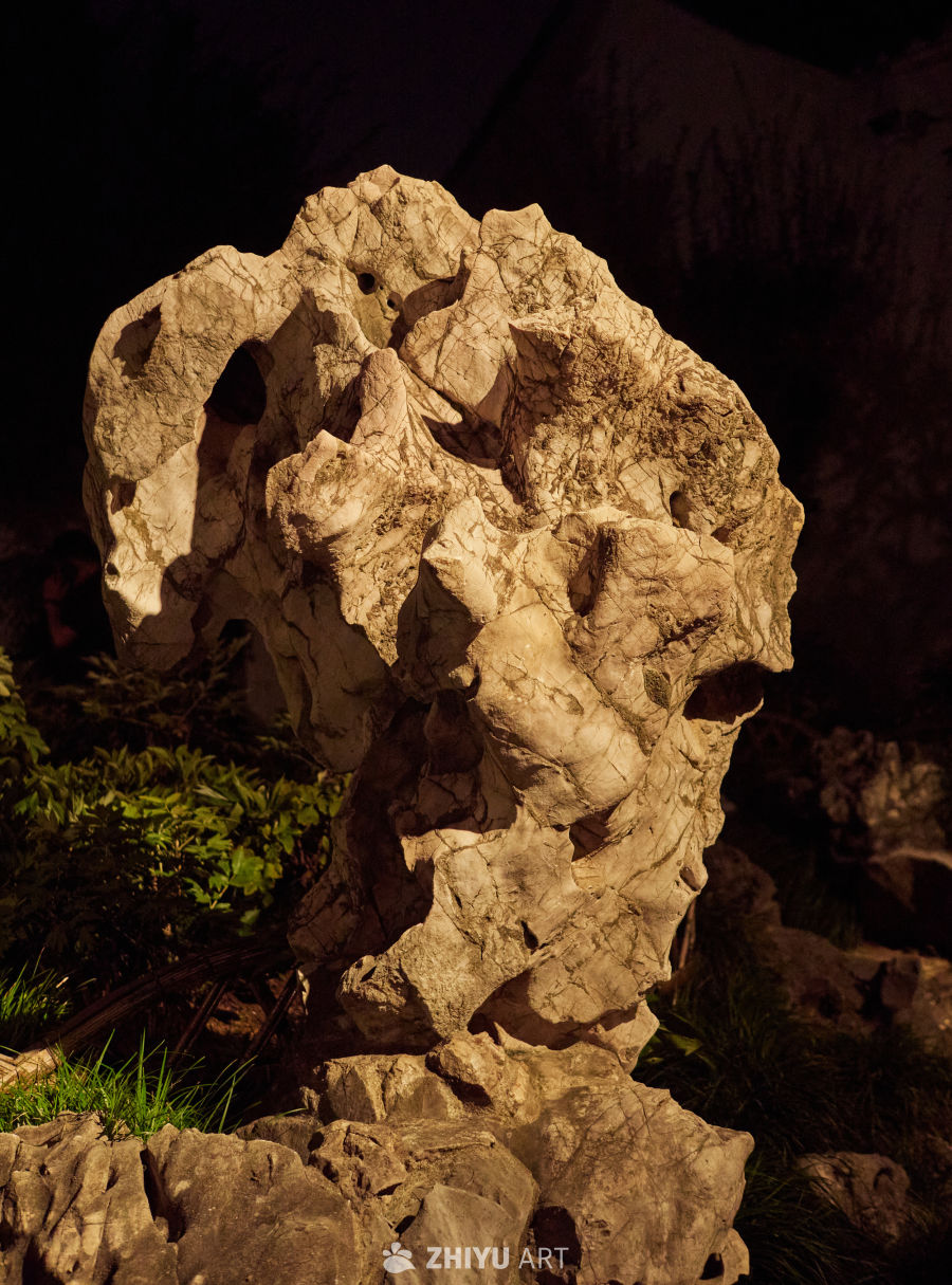 苏州网师园内造型独特的太湖石