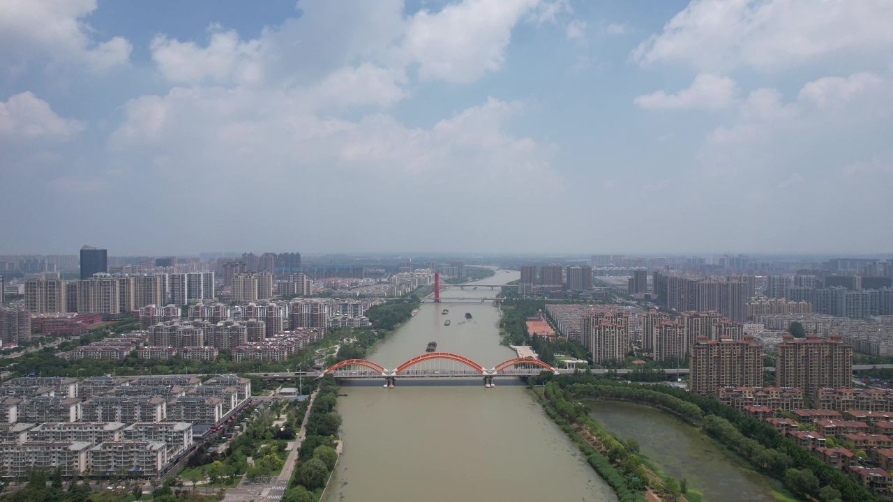 江苏宿迁城市风光旅游景区航拍