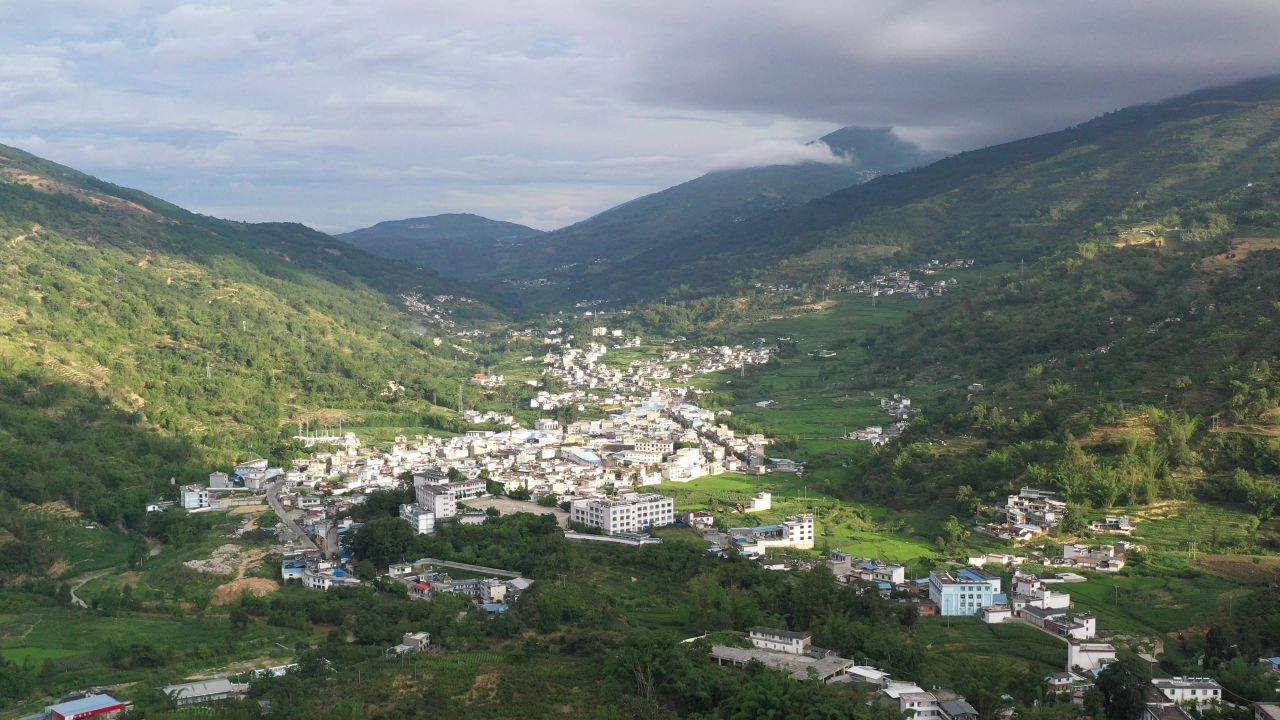 航拍村庄