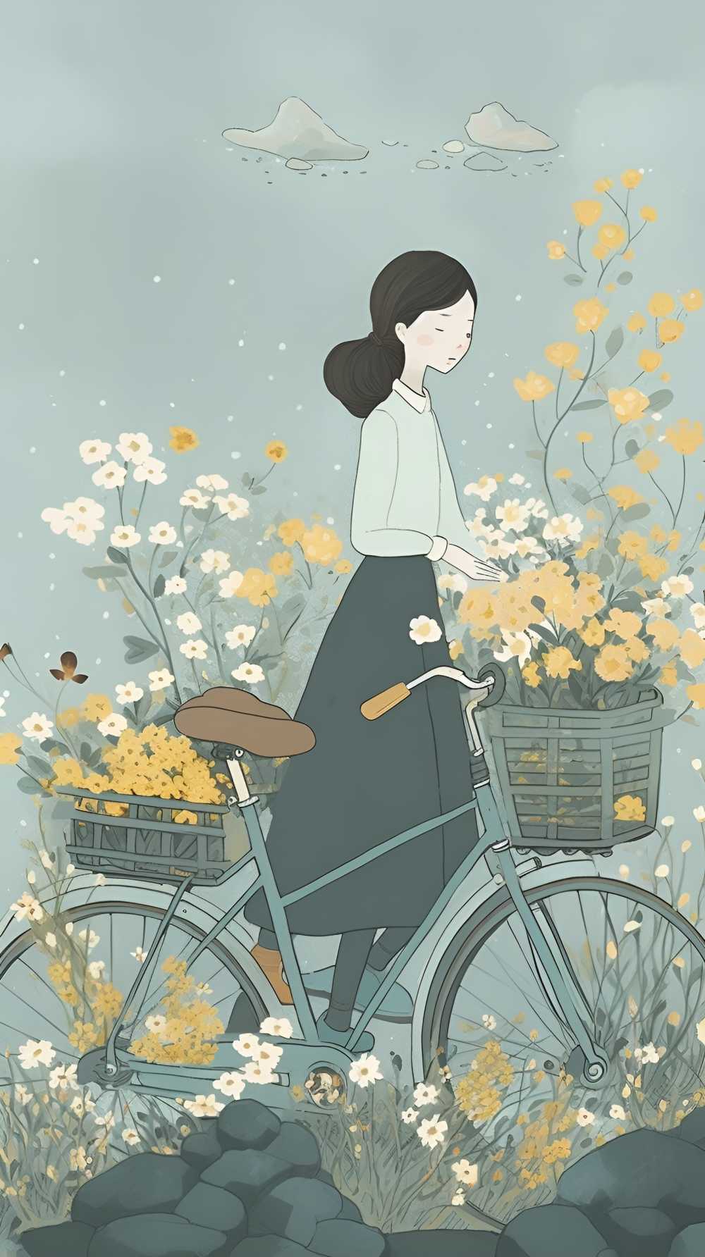 花季少女骑车