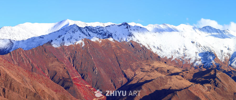 雪线之下，丹霞生焰