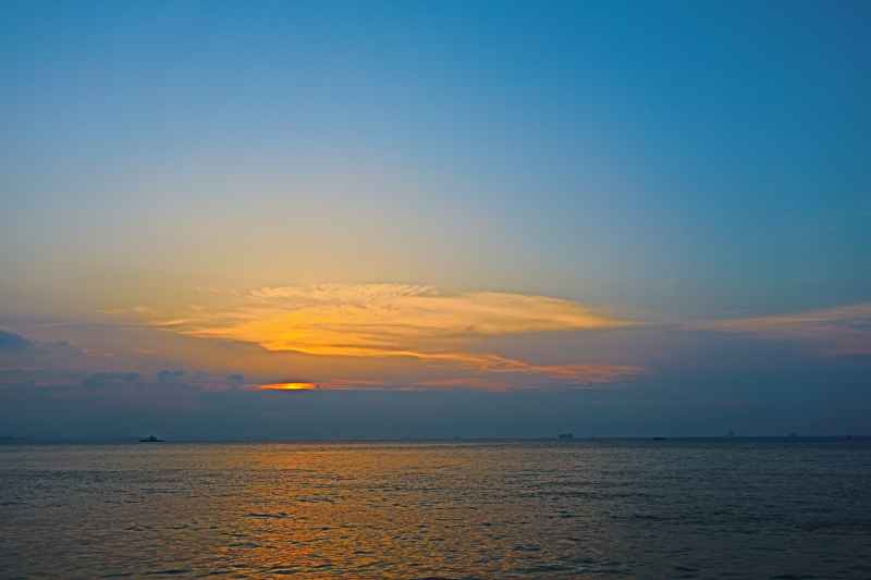 日落后