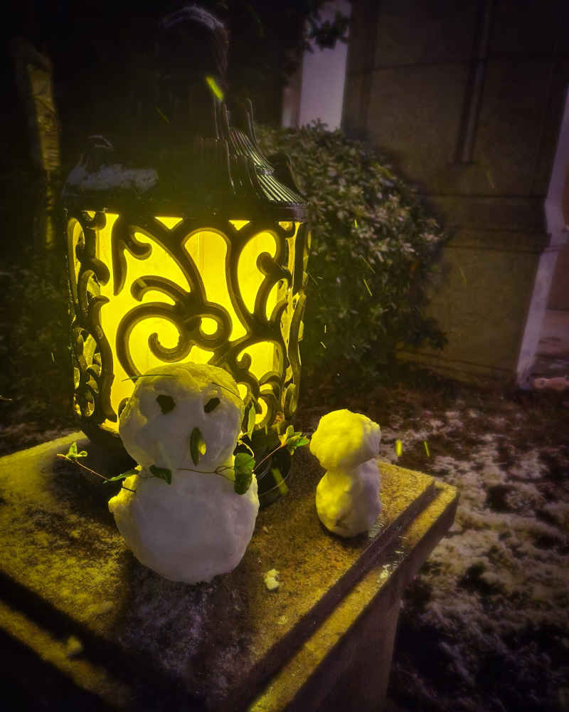 雪人有眉毛哦