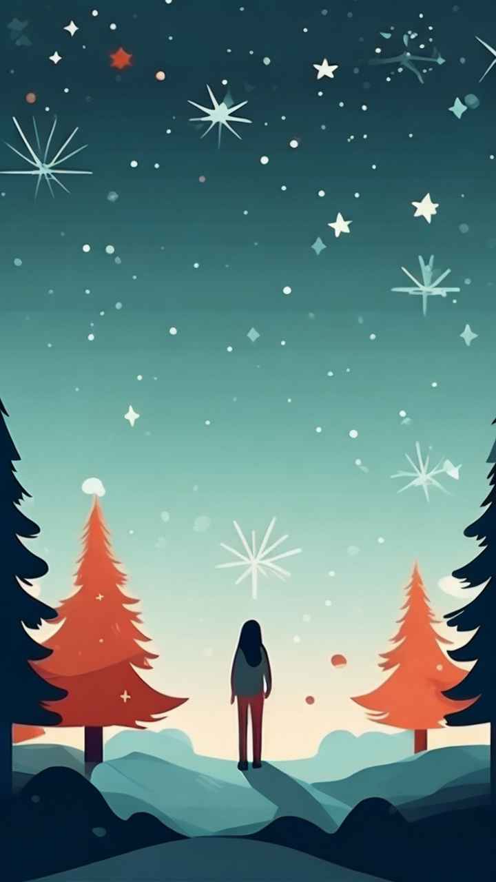 圣诞节插画背景图 90
