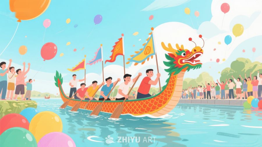 龙舟竞赛欢庆节日 333