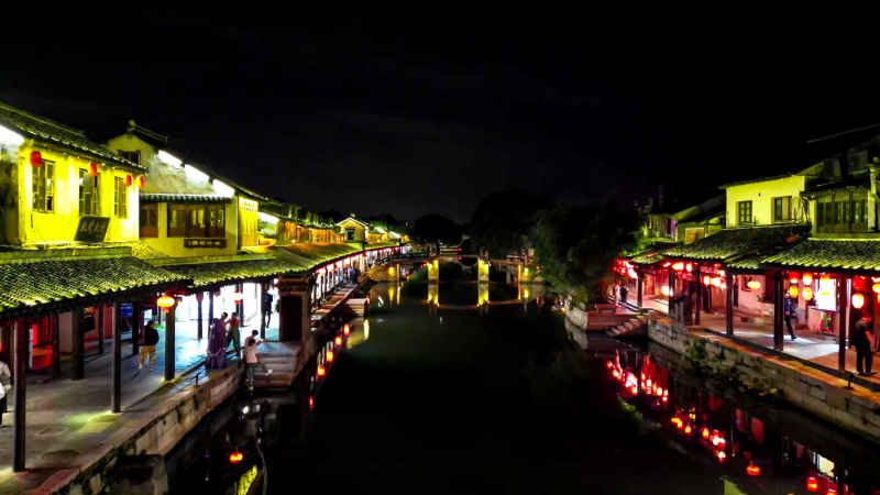 浙江杭州城市风光航拍摄影图 