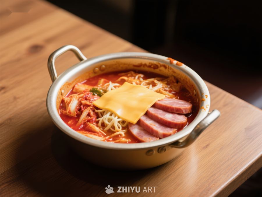 辣味泡面配火腿与奶酪 351