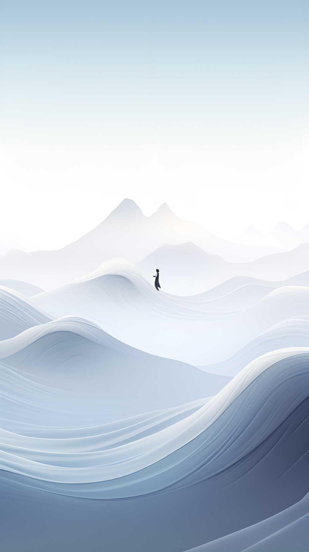 唯美浅白色背景图