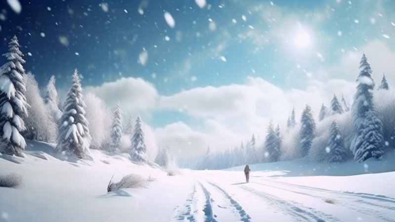 美丽冬季雪景 40