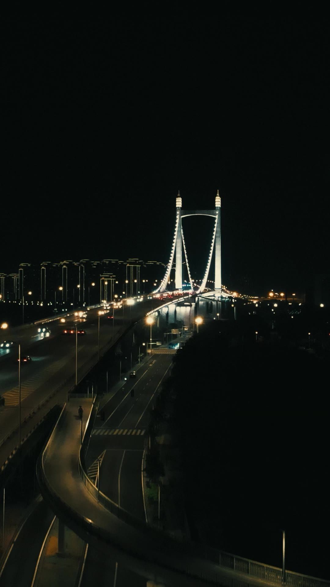 城市航拍福建福州鼓山大桥 