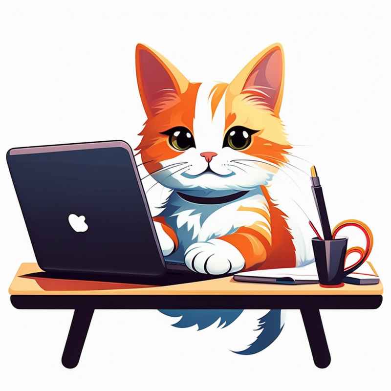 办公室勤劳的猫咪 28