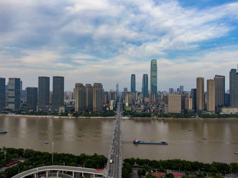  湖南长沙城市风光航拍摄影图