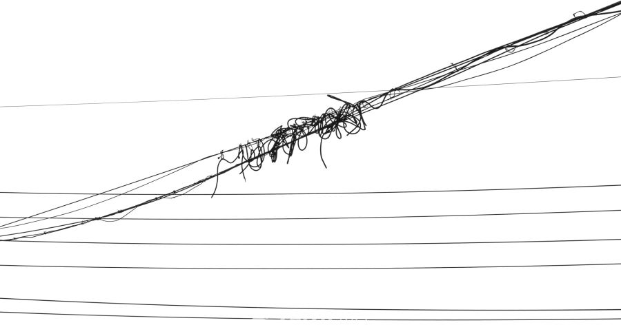 缠绕的电线艺术