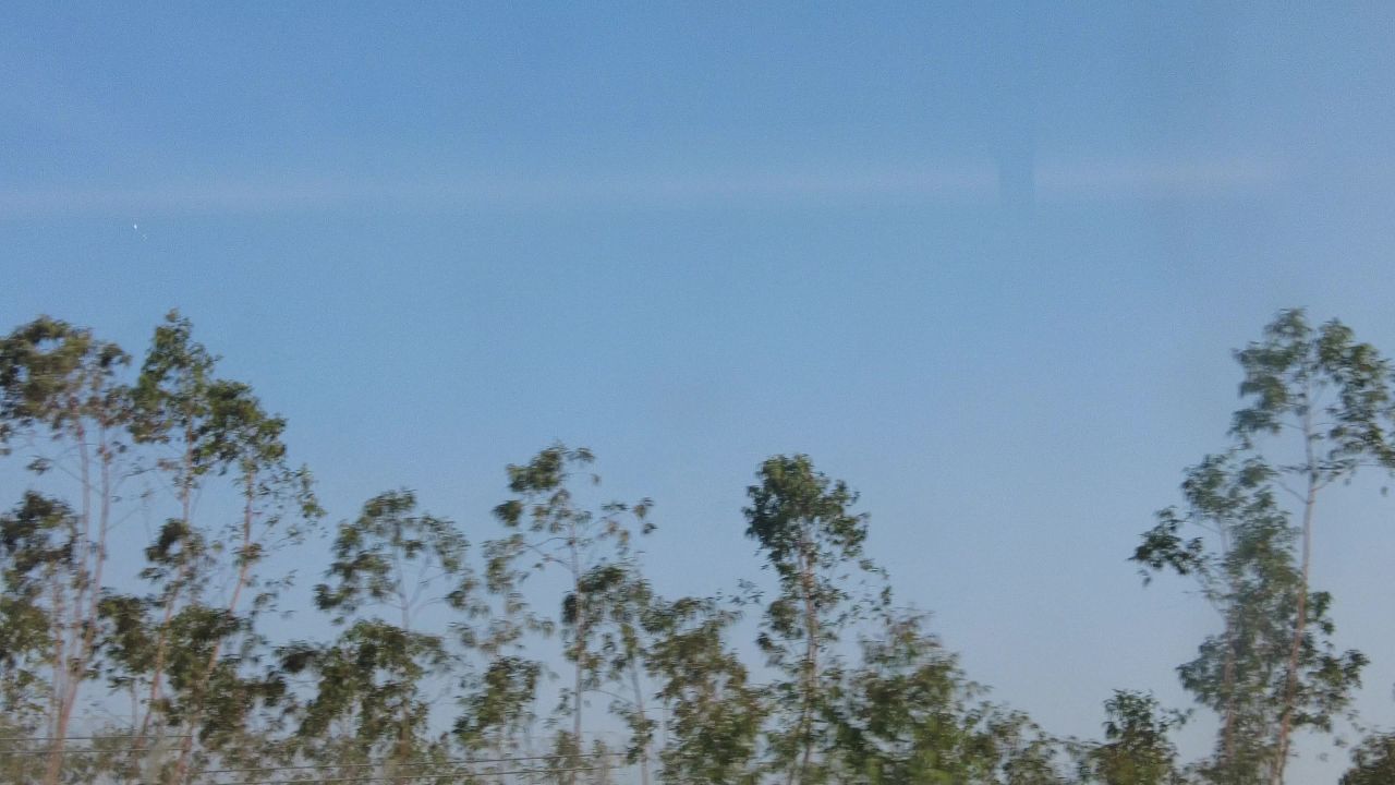 旅游旅途火车窗外风景风光实拍 