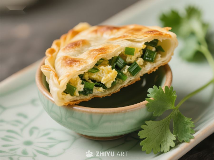 葱花蛋饼，酥脆美味 92