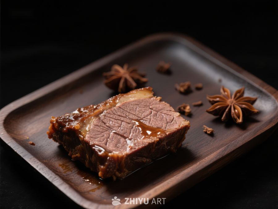 香料点缀的烤牛肉片 1652