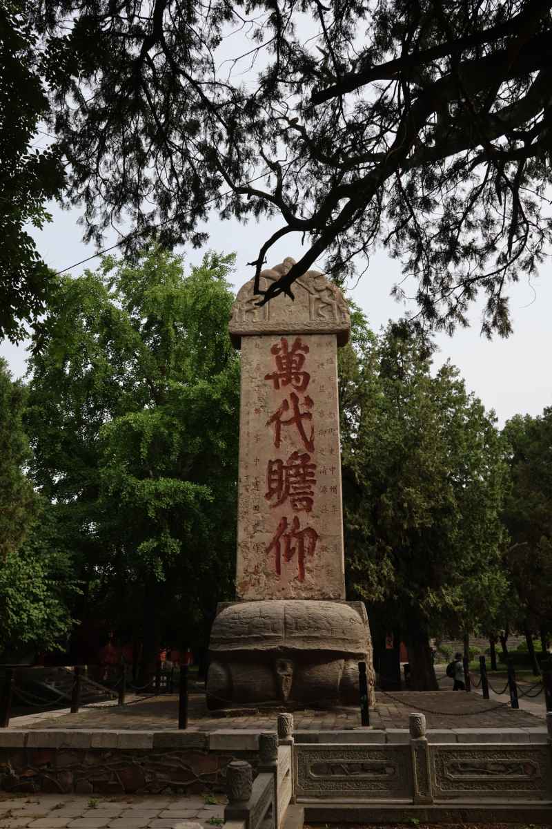 岱庙里的万代瞻仰碑素材