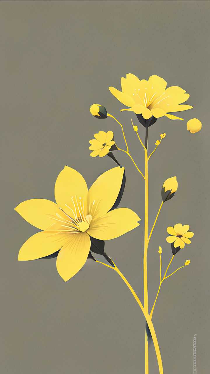 黄色小花花
