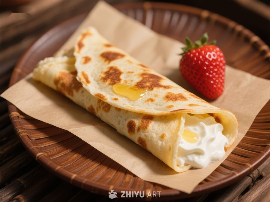 奶油草莓煎饼卷 733
