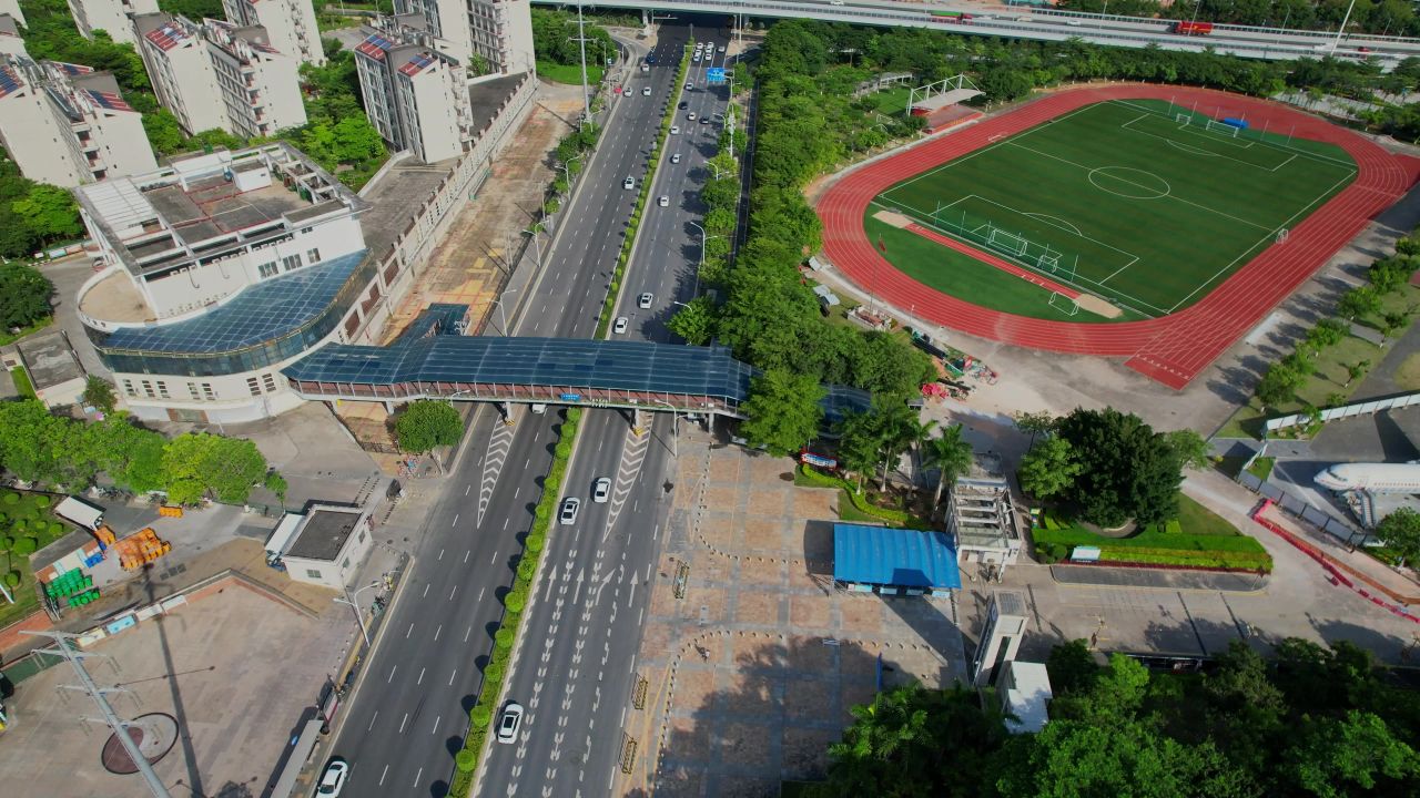 航拍厦门工商旅游学校