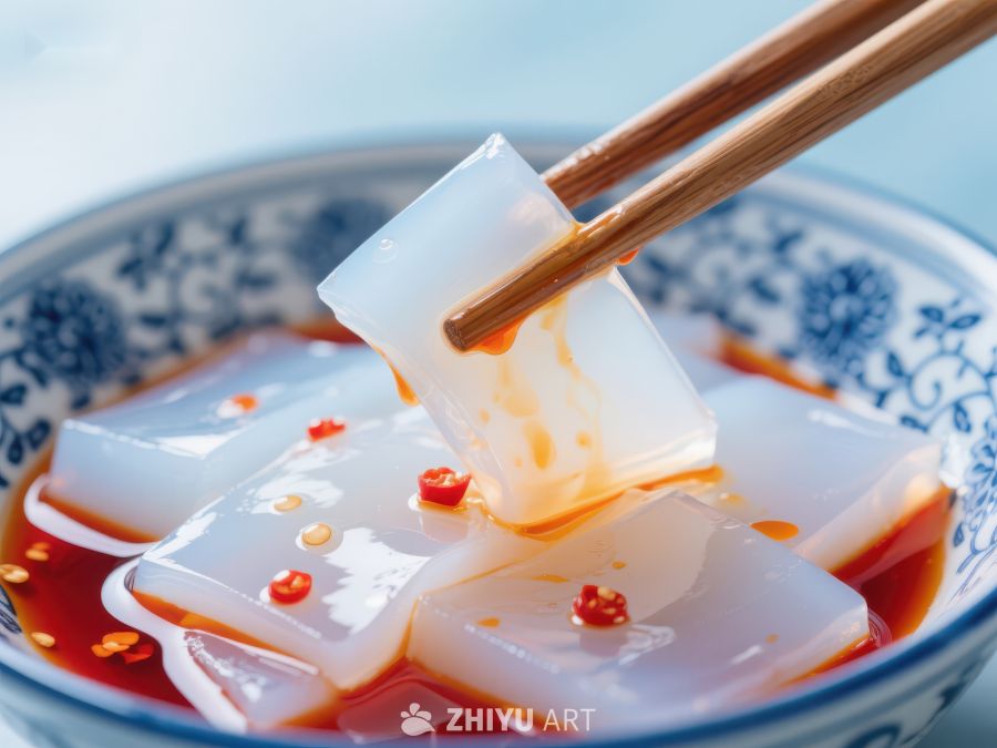 红油凉粉，筷子夹起的美味瞬间 251