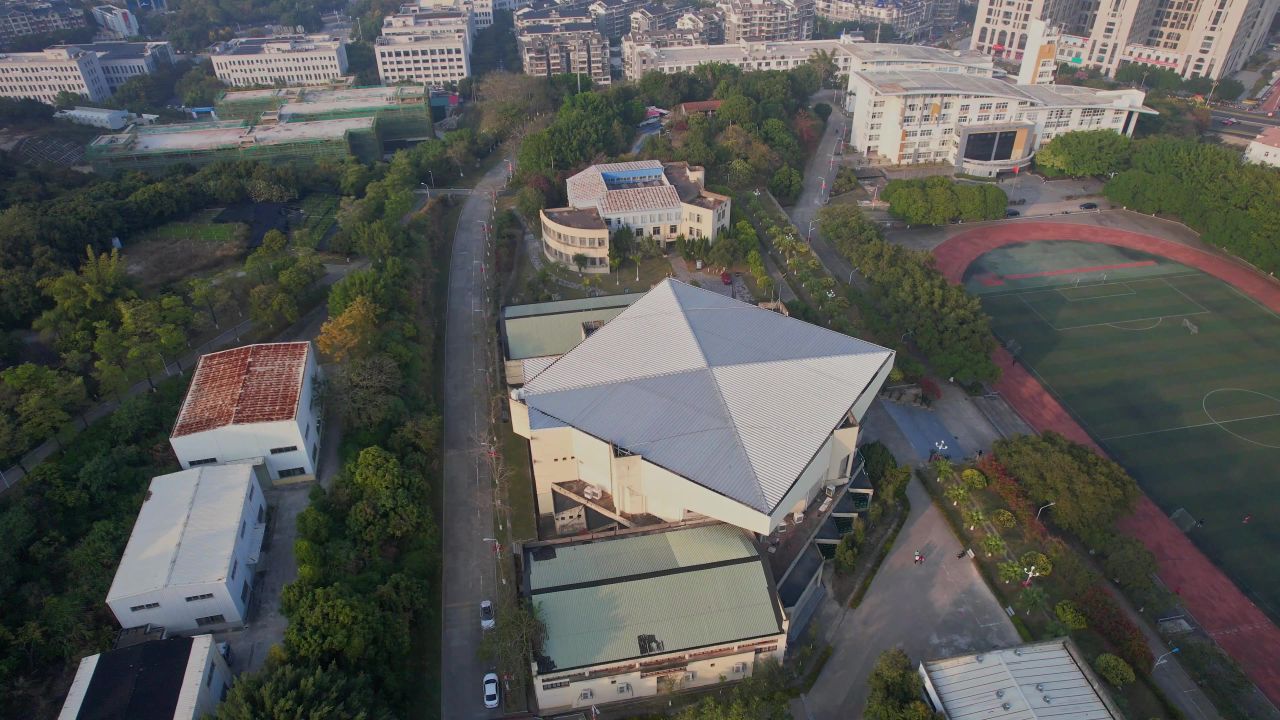 航拍福建莆田学院景观